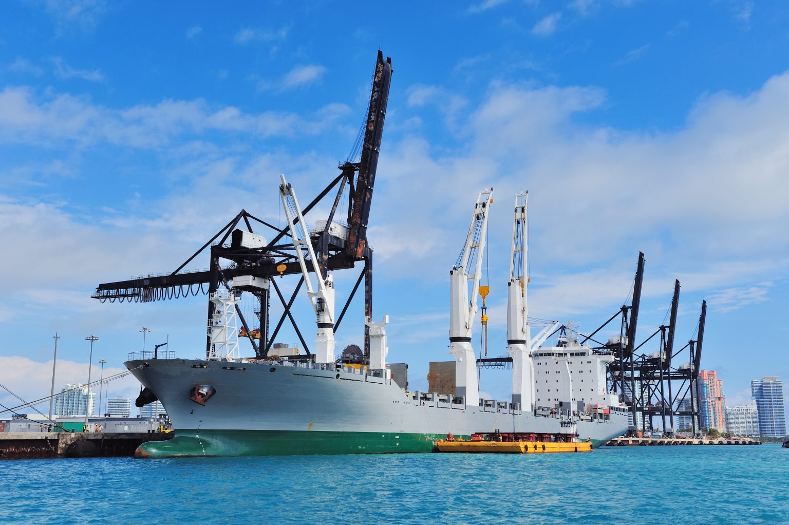 Cargo ship miami harbor 1